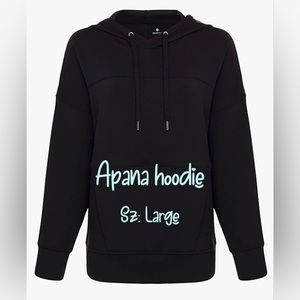 Apana🦩 Long sleeve hoodie with drop shoulder Black Sz: L
